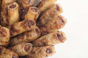 Vietnamese traditional deep fried imperial rolls