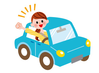 運転する女性