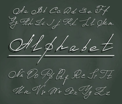 handwriting font with elegant swirls