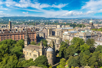 Panoramic view of Edinburgh, Scotland