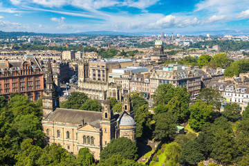 Panoramic view of Edinburgh, Scotland