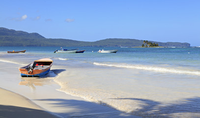 Obraz premium Tropical Beach in Las Galeras, Dominican Republic