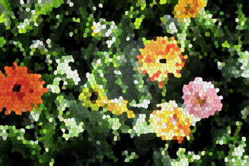 Seamless background pattern. Imitation of flowers texture.