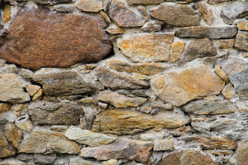 Background of the old stone wall