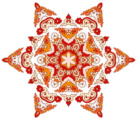 Beautiful mandala. Round ornamental pattern.