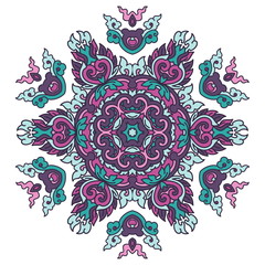 Beautiful mandala. Round ornamental pattern.