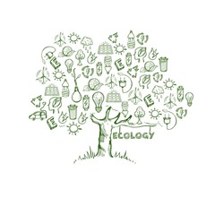 Ecology Tree Infographics 