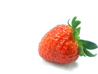 Strawberries fruit isolated on white background