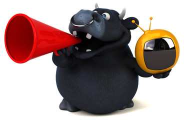 Black bull - 3D Illustration