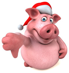Naklejka premium Fun pig - 3D Illustration