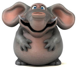 Fun elephant - 3D Illustration