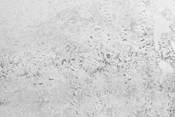 Abstract background of ice patterns in black and white