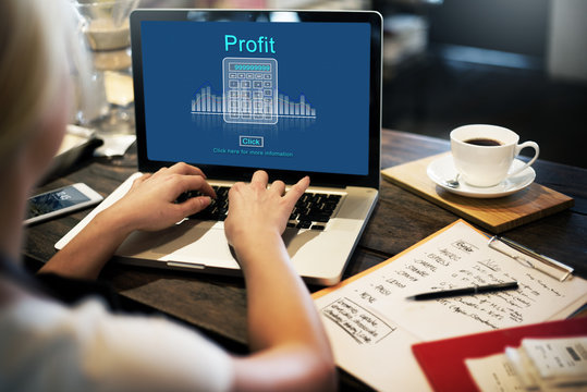 Profit Savings View Earnings View Total Amount Concept