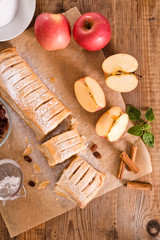 Apple strudel. 