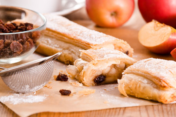 Apple strudel. 