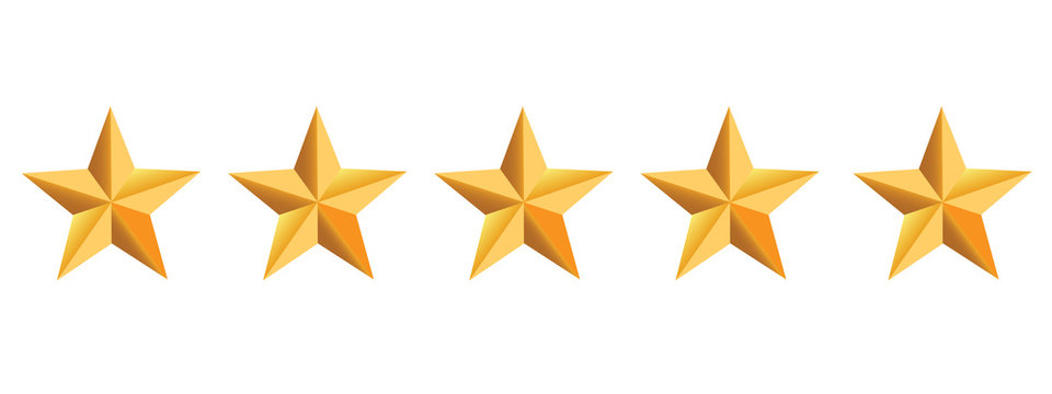 Five golden stars