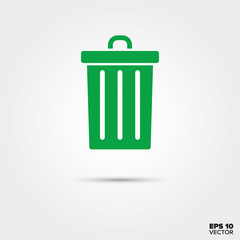 Trash bin Icon. Waste separation Symbol.