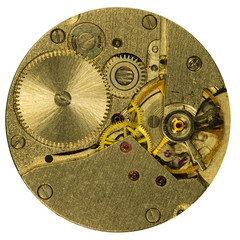 clockwork vintage mechanical watch, high resolution and detail