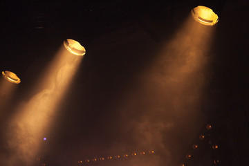Scenic spot lights with bright beams