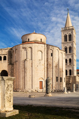 Fototapeta na wymiar St.Donatus church on the Roman Forum in Zadar. Croatia.