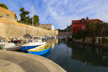 little inlet near old town in Zadar, Croatia.