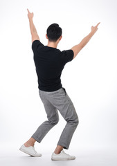 young man introduce
