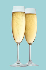 two glasses of champagne