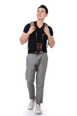 Fototapeta premium young man traveling