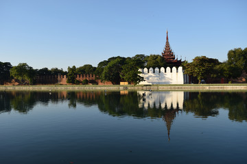 Fototapeta na wymiar Mandalay Palace in Myanmar