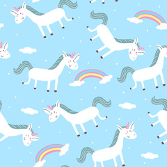 cute unicorn vector pattern © iryna_boiko