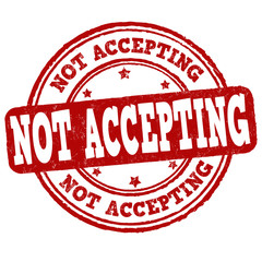 Not accepting sign or stamp