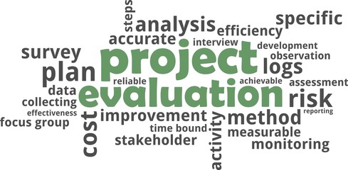 word cloud - project evaluation