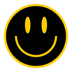 Flat Smiley Happy Smiling Face
