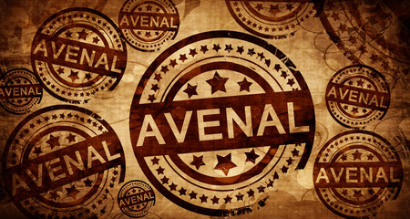 avenal, vintage stamp on paper background