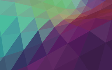 Fototapeta premium Vector Polygonal Background Waves