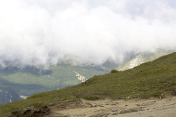 Landscape from Bucegi Mountains, part of Southern Carpathians in Romania