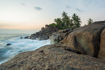 Beautiful ocean at the south coast of Sri Lanka close to Tangalle. Great Atmosphere with long...