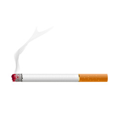 Realistic Cigarette smoke vector illustration