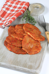 viande de porc marinée