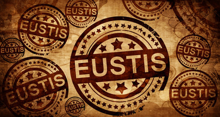 eustis, vintage stamp on paper background