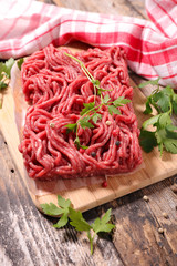 raw minced beef