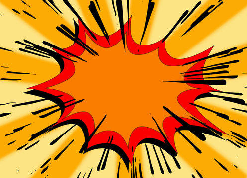 A Classic Cartoon Explosion that can be used for background or scrapbooking