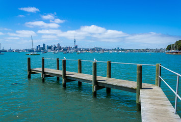 Small Wharf at Sulphur Beach Auckland