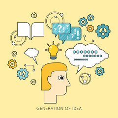Generation of Idea Background in Flat