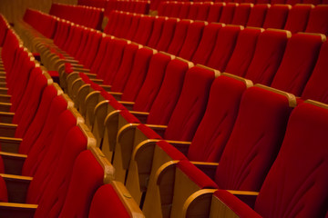 Empty seats in cinema