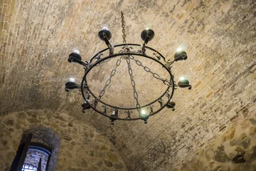 Fotobehang Interior of the medieval castle of the city of Consuegra in Tole © Fernando Cortés