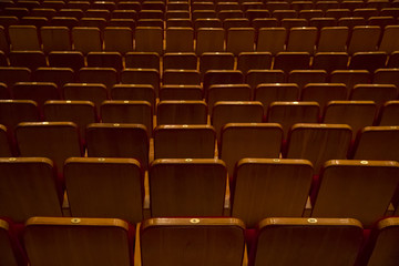 Fototapeta premium Empty rows in rear cinema