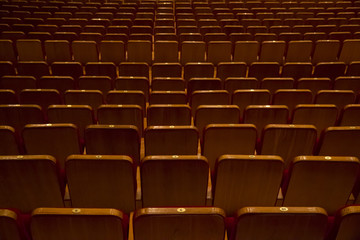 Obraz premium Empty rows in cinema or concert hall