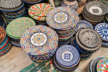 Traditional Tagine Morocco souvenirs in Fes (Fez)
