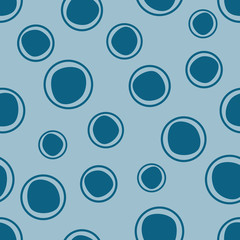 Seamless vector geometrical pattern. Endless background with hand drawn circles. Graphic illustration. Print for cover, fabric, wrapping, background.